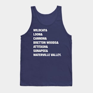 New Hampshire Ski Resorts Tank Top